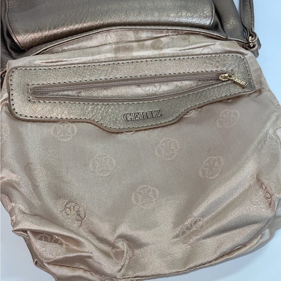 Ceriz Bronze Tone Sling Bag adjustable strap NWOT - Picture 8 of 12